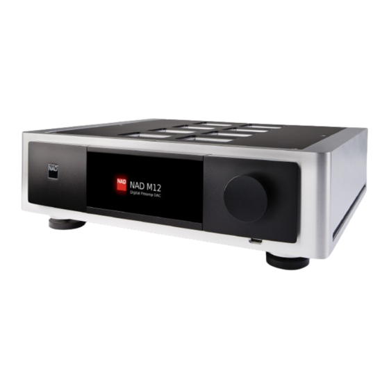 NAD M12 Quick Setup Manual