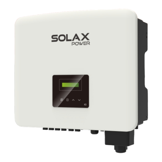 SolaX Power X3-PRO G2 Series Quick Installation Manual