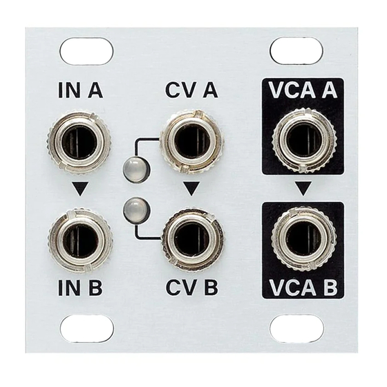 Intellijel Dual VCA 1U Manual