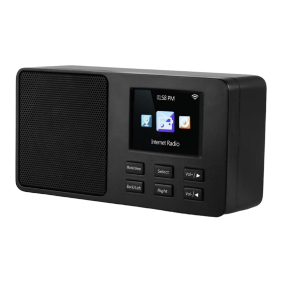 User Manuals: auna multimedia IR-110 Internet Radio