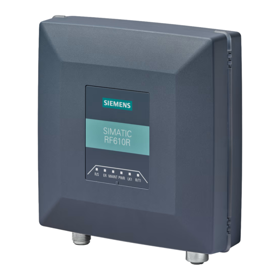 Siemens SIMATIC RF610R Manuals