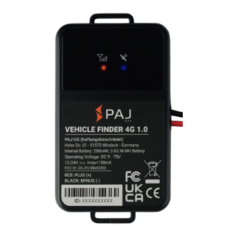 PAJ GPS VEHICLE Finder 4G 1.0 Manual