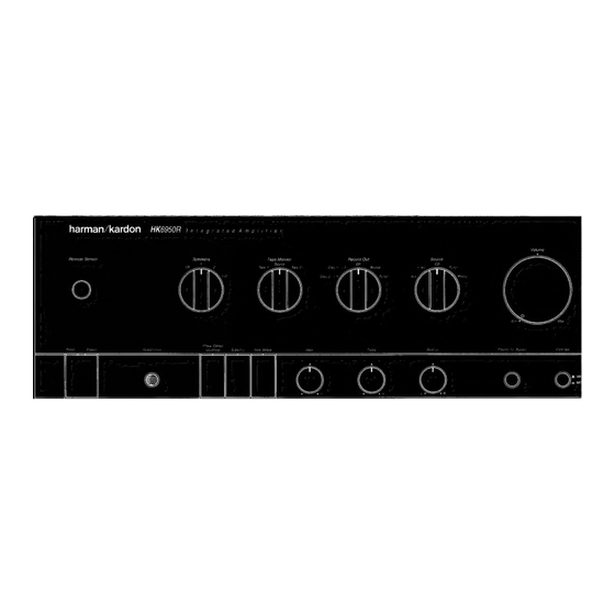 Harman Kardon HK6850 Instruction Manual