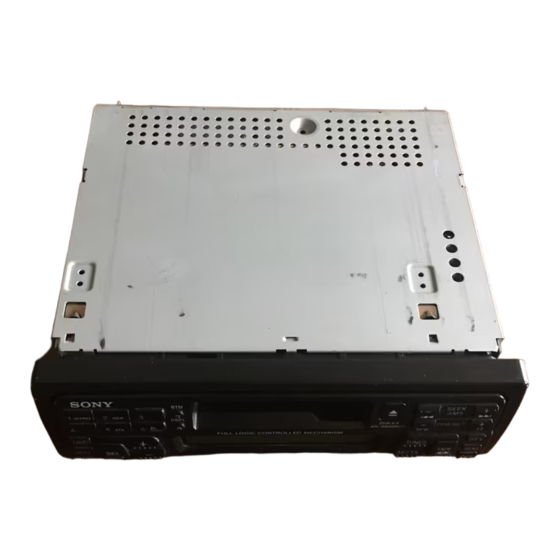 Sony XR-6600RDS Installation/Connections