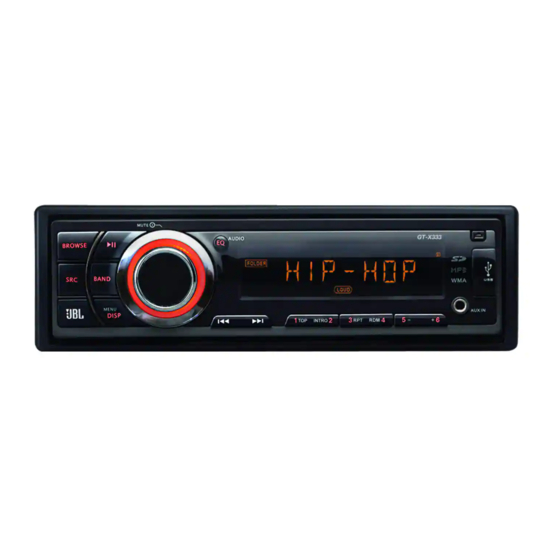 JBL GT-X555 Owner's Manual