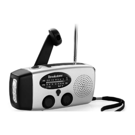 BROOKSTONE FLASHLIGHT RADIO QUICK MANUAL Pdf