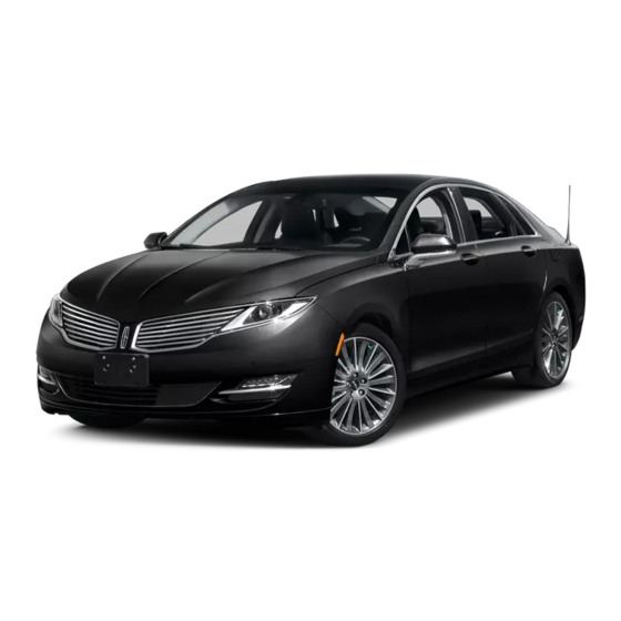 Lincoln 2015 MKZ HYBRID Owner's Manual