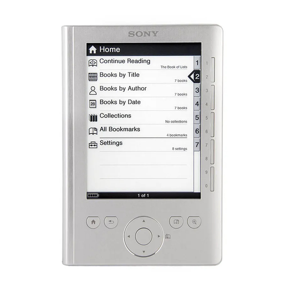 Sony Reader 4-151-151-13(1) Manuals