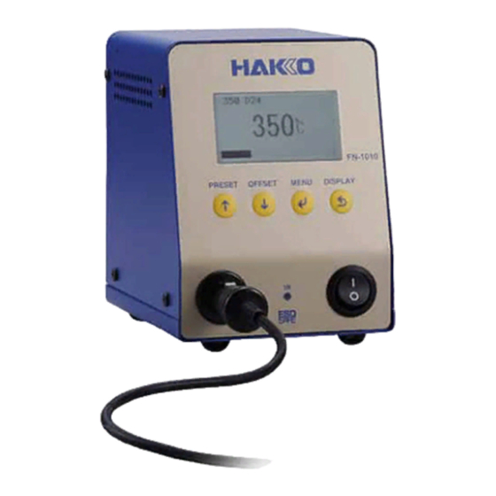 Hakko Electronics FN-1010 Instruction Manual