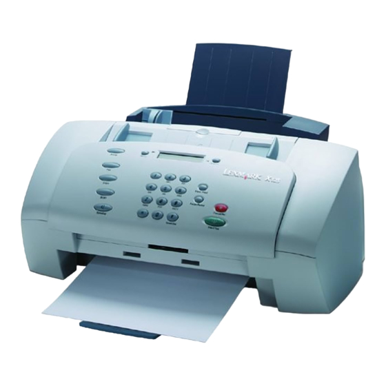 Lexmark X125 All-In-One Manual