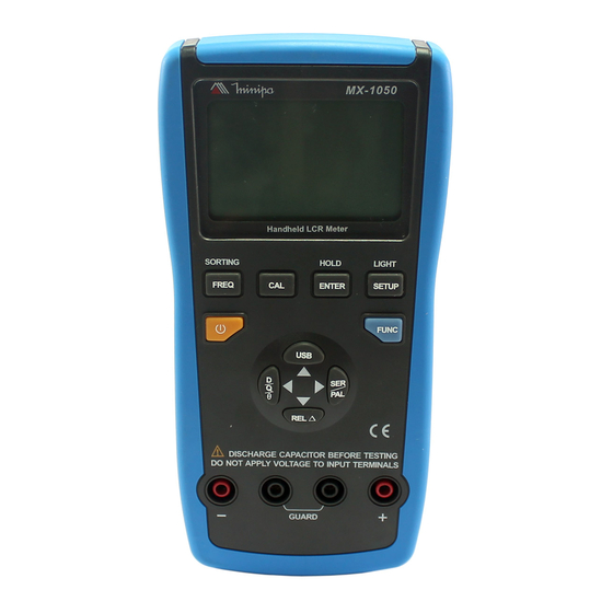 Minipa MX-1050 Instruction Manual
