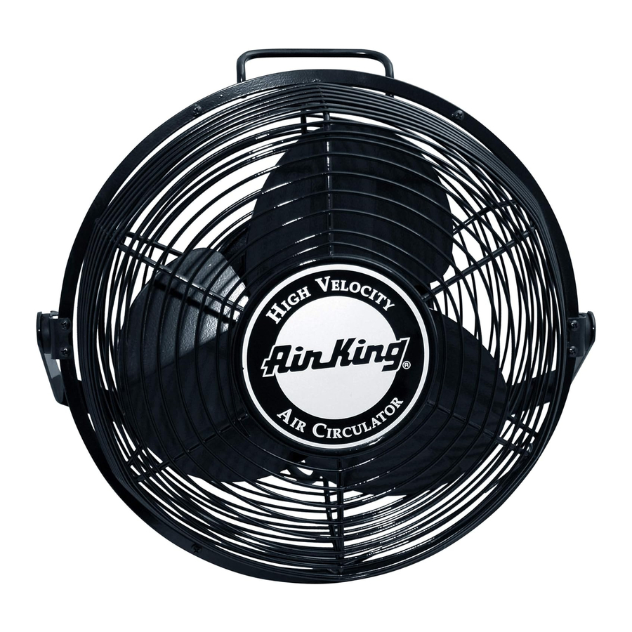 Air King 9312 - Powder-Coated Steel Multi-Mount Wall Fan Manual