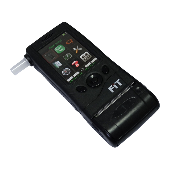 User Manuals: FiT 333 Professional Alcohol Tester
