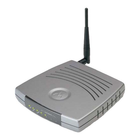 Motorola WR850GP - Wireless Broadband Router Manuals