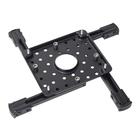 CHIEF Universal Smart Lift Bracket Installation Instructions Manual