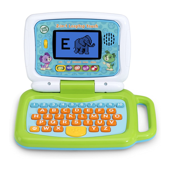 LeapFrog 2-in-1 LeapTop Touch Parents' Manual