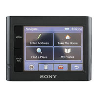 Sony NVU44 - Portable GPS Navigator Instruction Manual