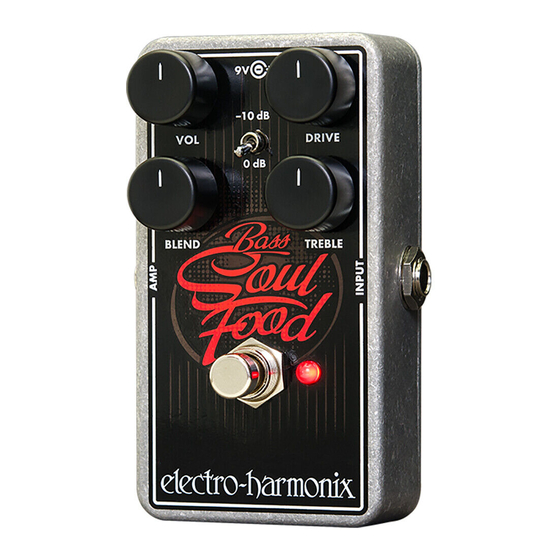 Electro-Harmonix BASS SOUL FOOD Manual