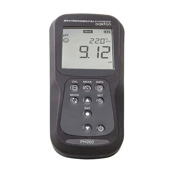 Environmental Express OAKTON PH250 Instruction Manual