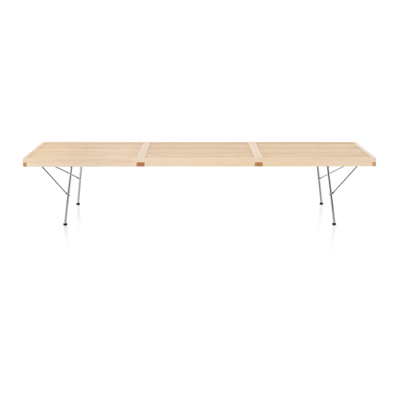 HermanMiller Nelson Bench Installation Instructions