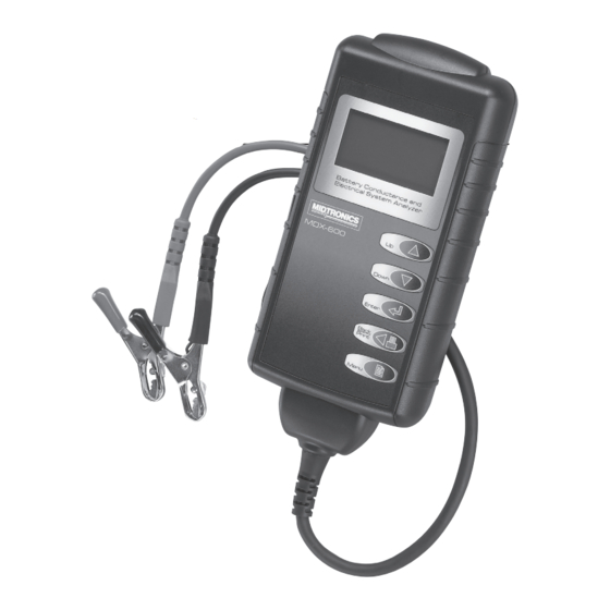 Midtronics MDX-640 Instruction Manual