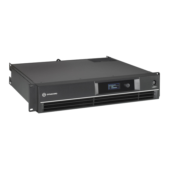 Dynacord L Series Installation Manual
