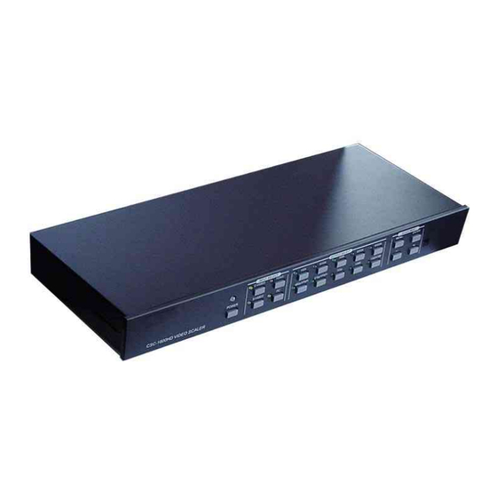Converters.TV CSC-1600HD Operation Manual