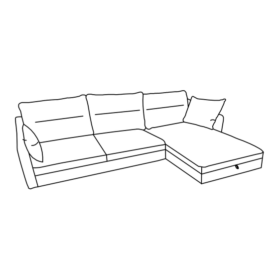TEMPLE & WEBSTER Carter Reversible Chaise Storage Sofa bed Assembly Instructions Manual