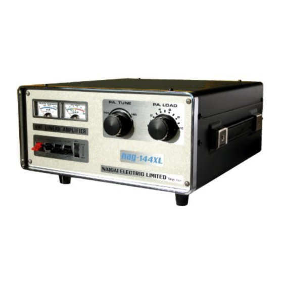 Naigai NAG-144XL VHF Linear Amplifier Manuals