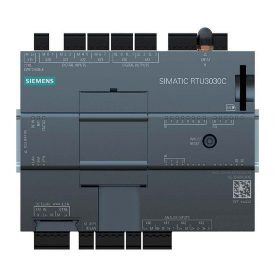 Siemens Simatic RTU303xC Series Manuals