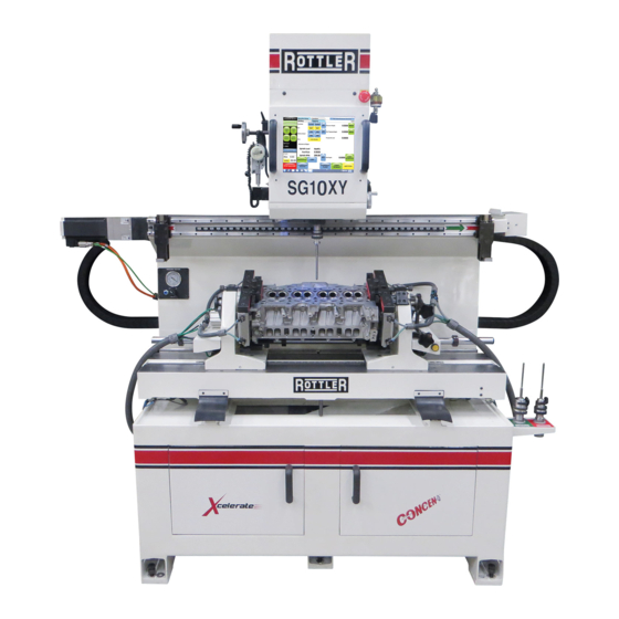 Rottler SG10XY Operation And Maintenance Manual