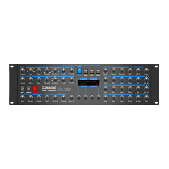 Stereoping Synth Programmer Owner's Handbook Manual