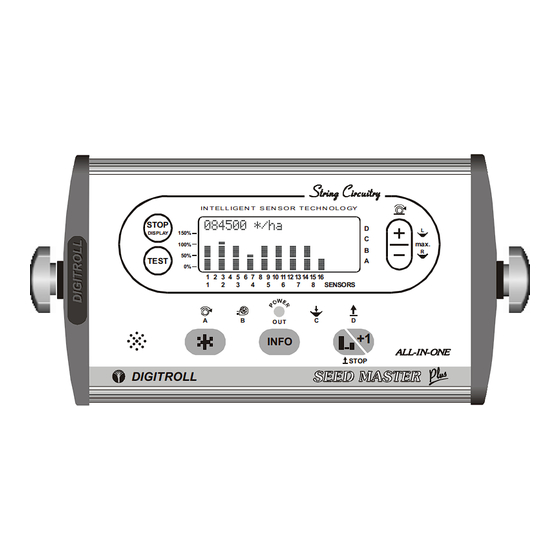 Digitroll SEED MASTER Plus 8.6 Series User Manual