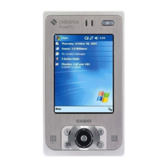 Casio IT-10 - Cassiopeia M20 - Win Mobile General Manual Options