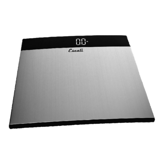 Escali S200 User Manual