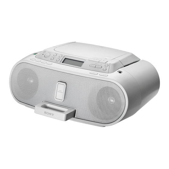 Sony ZS-S2IP Operating Instructions