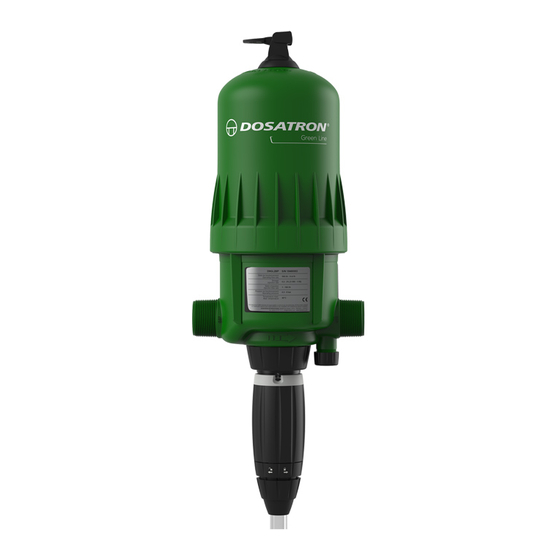 dosatron D9 Green Line Owner's Manual
