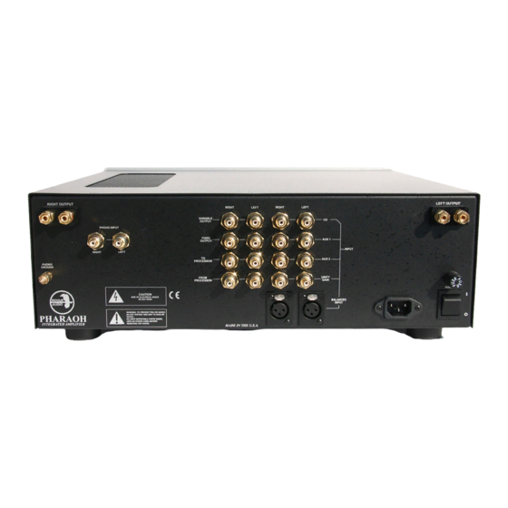 Rogue Audio Pharaoh Quick Start Manual