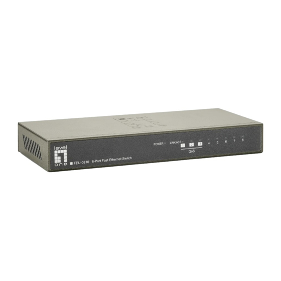 LevelOne FEU-0810 Quick Installation Manual