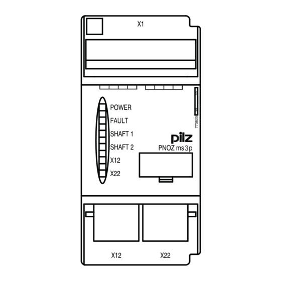 Pilz ms3p HTL Operating Manual