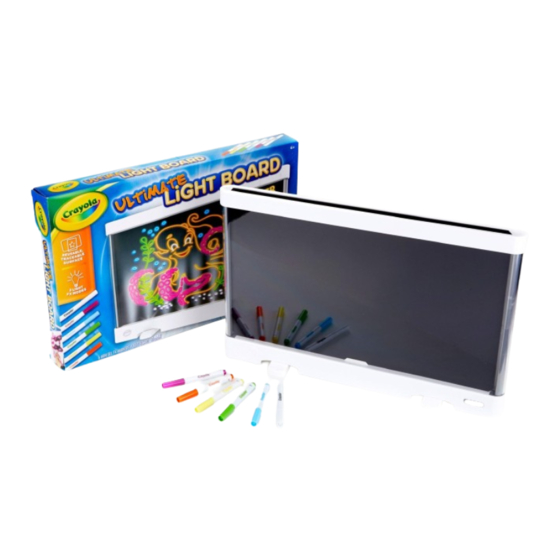 Hallmark Crayola ULTIMATE LIGHT BOARD Quick Start Manual