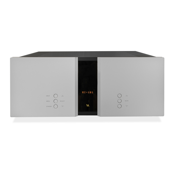 Vitus Audio RI-100 Owner's Manual