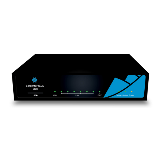 Stormshield SN Series Product Presentation And Installation