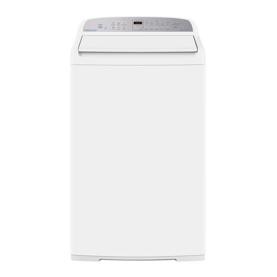 Fisher & Paykel WashSmart Eco WA 60 Series Installation Instructions Manual
