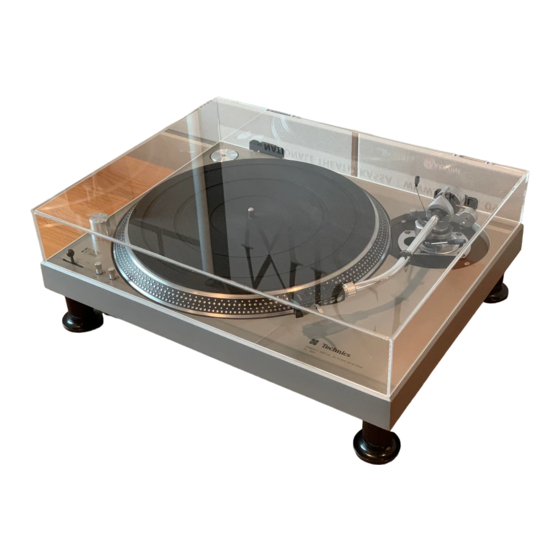 Technics SL-1200 Operating Instructions Manual