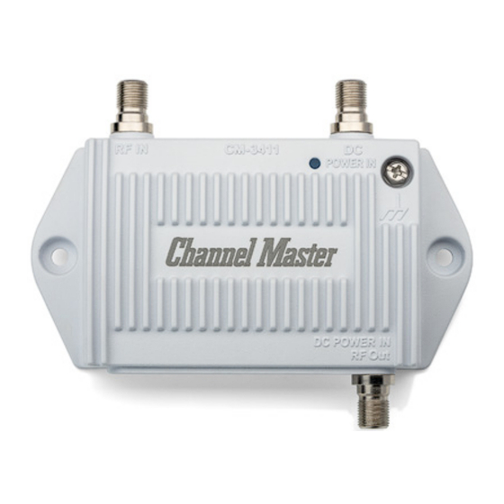 Channel Master CM-3411 Instruction Sheet