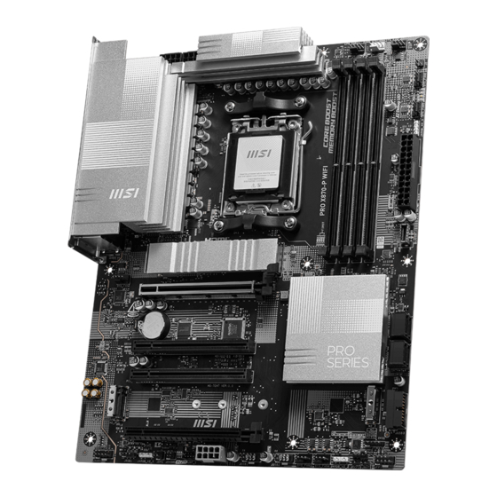 MSI PRO X870-P WIFI User Manual