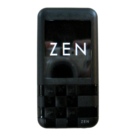 Creative ZEN MOZAIC EZ300 Quick Manual