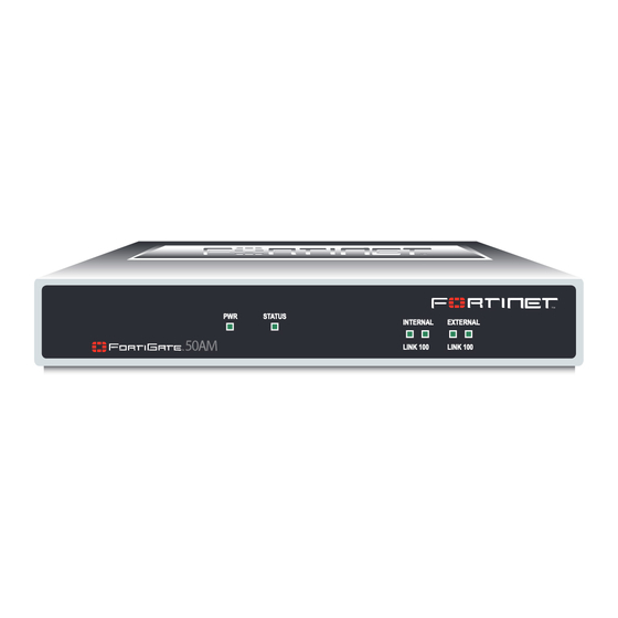 Fortinet FortiGate-50AM Quick Start Manual