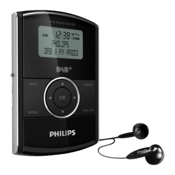 Philips DA1200 User Manual